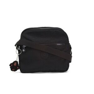 Kipling Keefe Crossbody – Triple Entry Lightweight Nylon Shoulder Bag with Strap